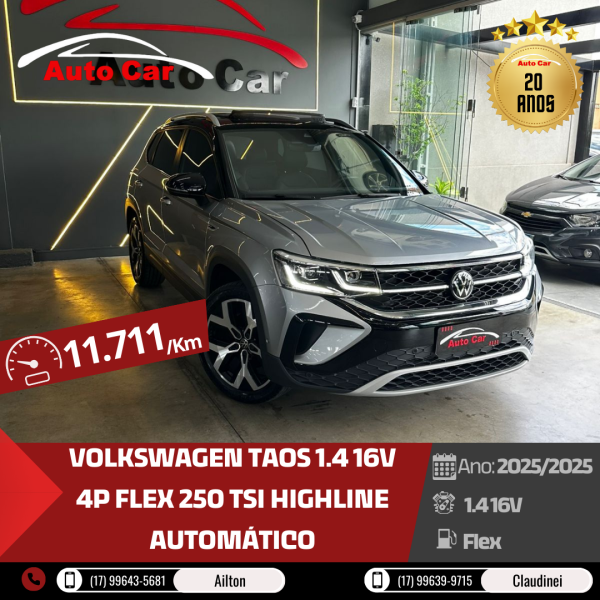 VOLKSWAGEN Taos 1.4 16V 4P FLEX 250 TSI HIGHLINE AUTOMÁTICO
