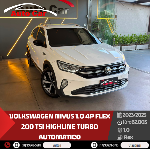 Nivus 1.0 4P FLEX 200 TSI HIGHLINE TURBO AUTOMÁTICO