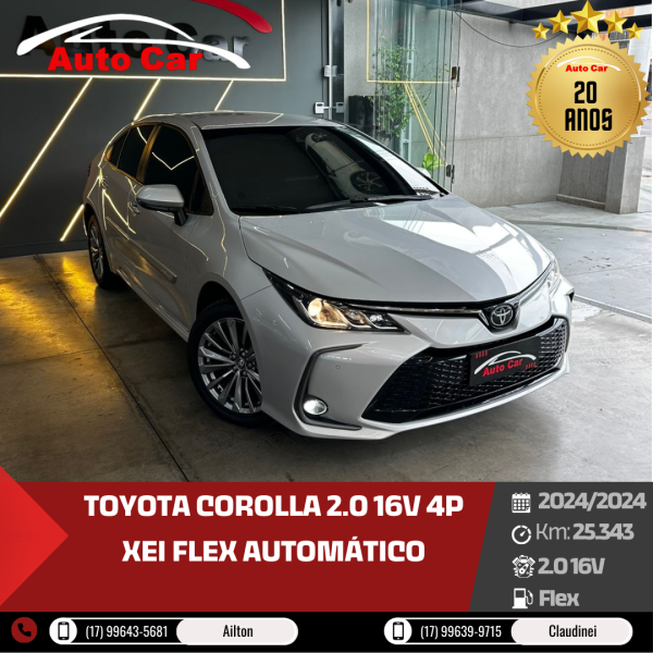 Corolla 2.0 16V 4P XEI FLEX AUTOMÁTICO