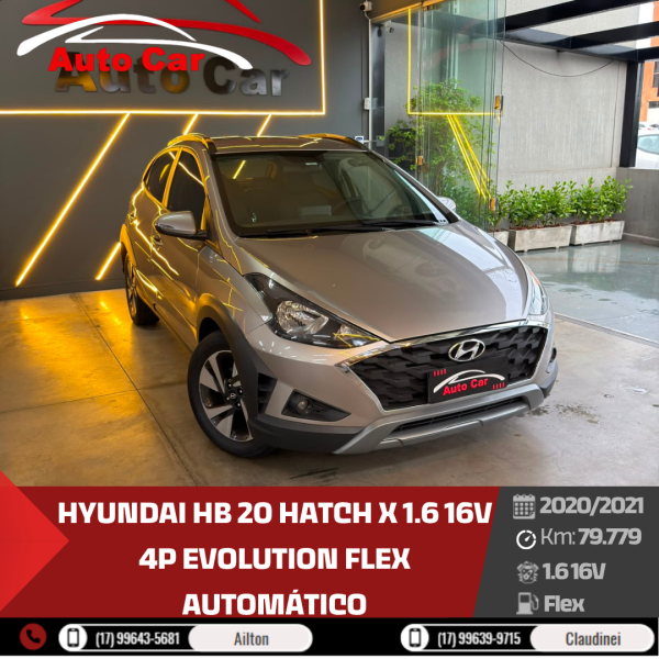 HYUNDAI HB 20 Hatch X 1.6 16V 4P EVOLUTION FLEX AUTOMÁTICO