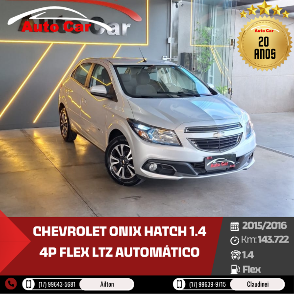 CHEVROLET Onix Hatch 1.4 4P FLEX LTZ AUTOMÁTICO