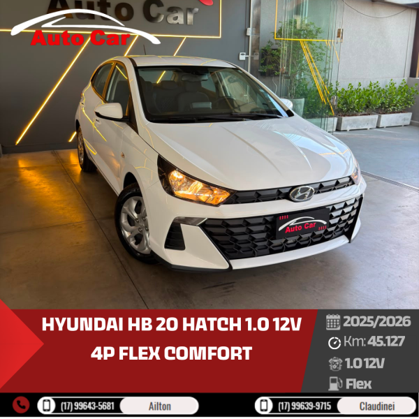 HYUNDAI HB 20 Hatch 1.0 12V 4P FLEX COMFORT
