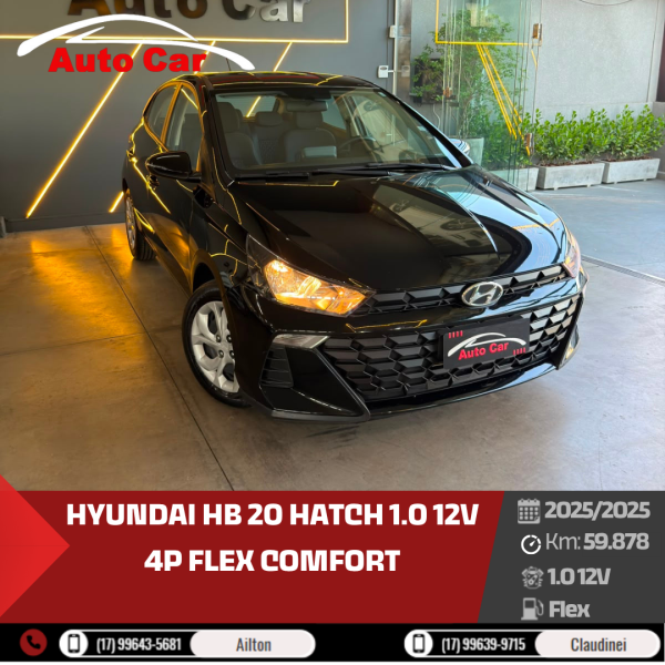 HYUNDAI HB 20 Hatch 1.0 12V 4P FLEX COMFORT