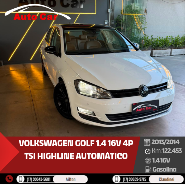 VOLKSWAGEN Golf 1.4 16V 4P TSI HIGHLINE AUTOMÁTICO
