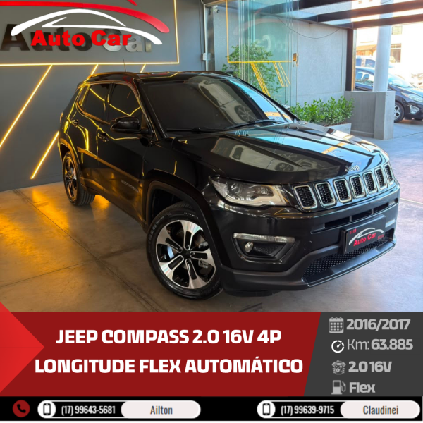 JEEP Compass 2.0 16V 4P LONGITUDE FLEX AUTOMÁTICO