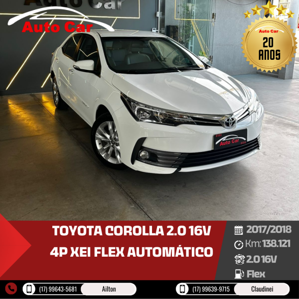 Corolla 2.0 16V 4P XEI FLEX AUTOMÁTICO