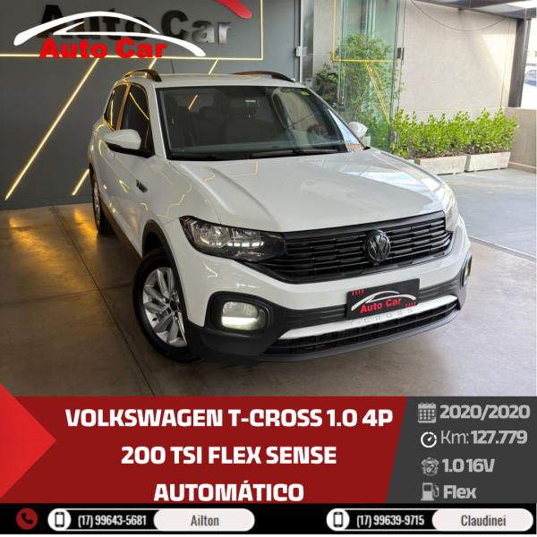 T-Cross 1.0 4P 200 TSI FLEX SENSE AUTOMÁTICO