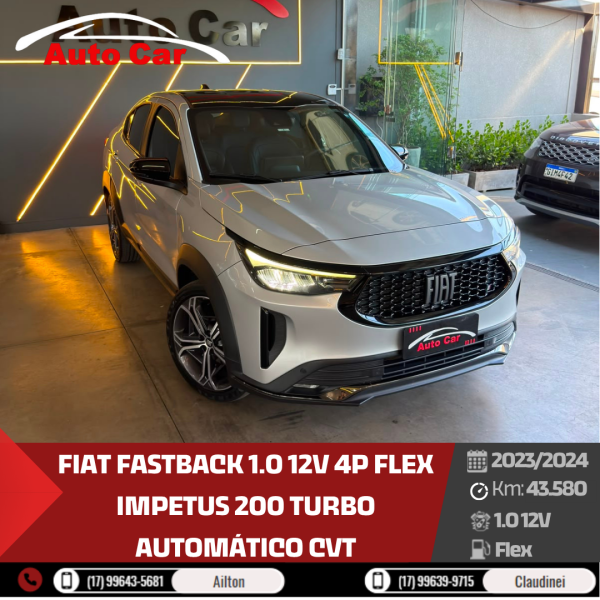 FIAT Fastback 1.0 12V 4P FLEX IMPETUS 200 TURBO AUTOMÁTICO CVT
