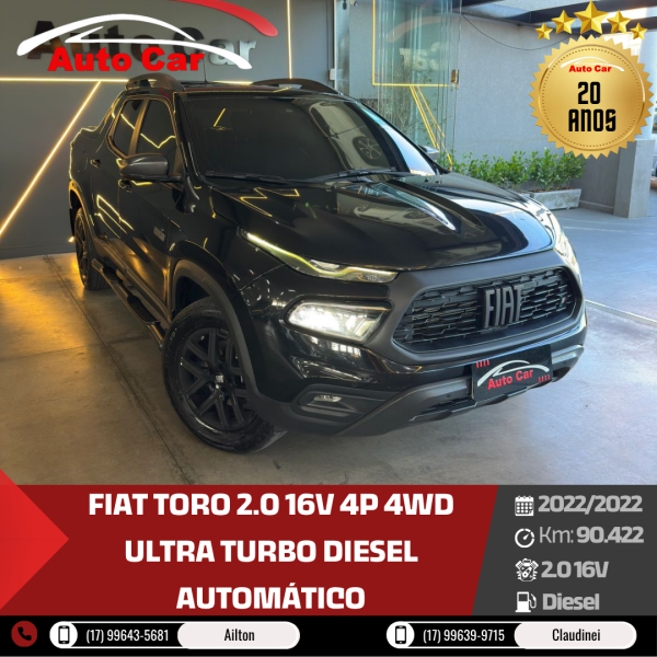 FIAT Toro 2.0 16V 4P 4WD ULTRA TURBO DIESEL AUTOMÁTICO