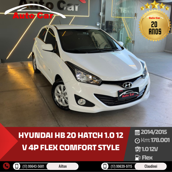 HYUNDAI HB 20 Hatch 1.0 12 V 4P FLEX COMFORT STYLE
