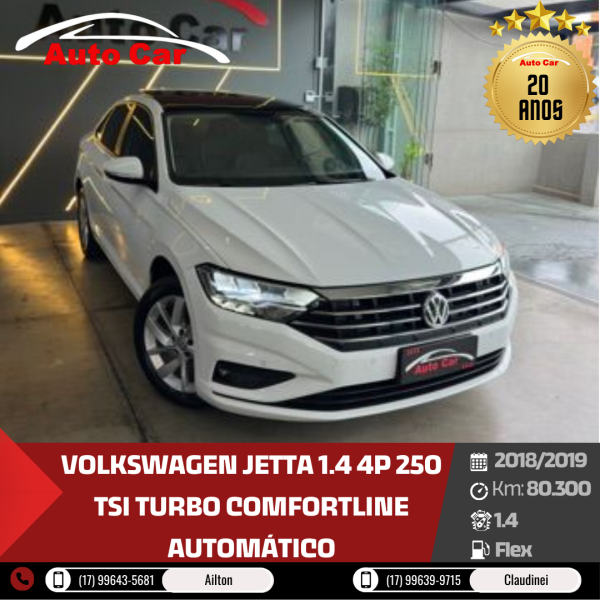 Jetta 1.4 4P 250 TSI TURBO COMFORTLINE AUTOMÁTICO