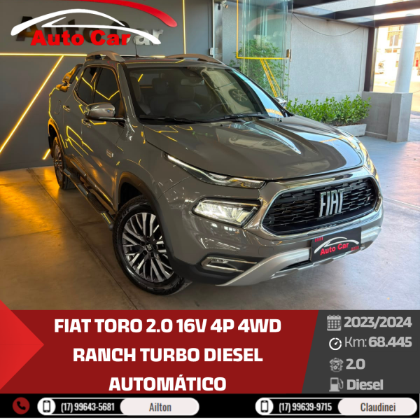 Toro 2.0 16V 4P 4WD RANCH TURBO DIESEL AUTOMÁTICO