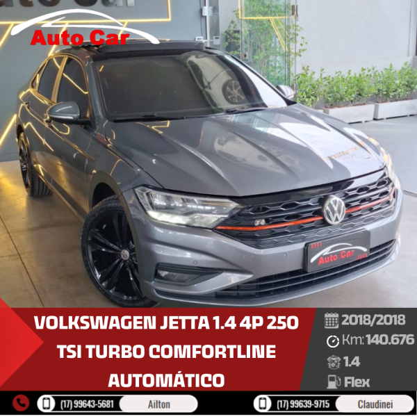 Jetta 1.4 4P 250 TSI TURBO COMFORTLINE AUTOMÁTICO