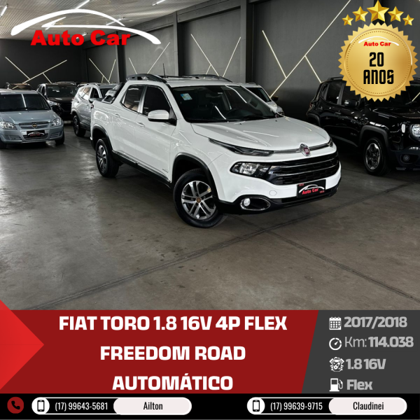 FIAT Toro 1.8 16V 4P FLEX FREEDOM ROAD AUTOMÁTICO