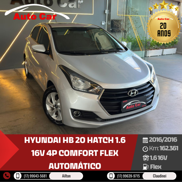 HB 20 Hatch 1.6 16V 4P COMFORT FLEX AUTOMÁTICO