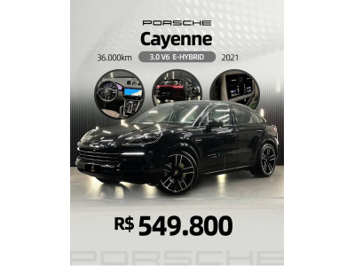 Cayenne 3.0 V6 24V 4P E-HYBRID AWD AUTOMÁTICO TIPTRONIC S