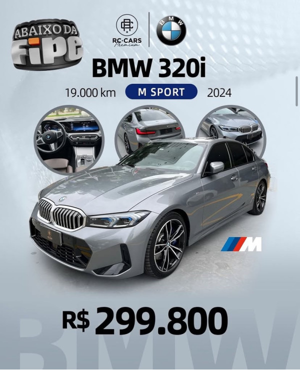 320I 2.0 16V 4P TURBO M SPORT AUTOMÁTICO