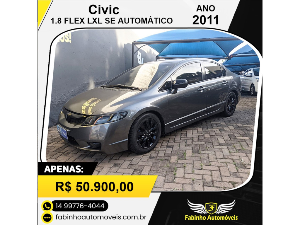 Civic 1.8 16V 4P FLEX LXL SE AUTOMÁTICO