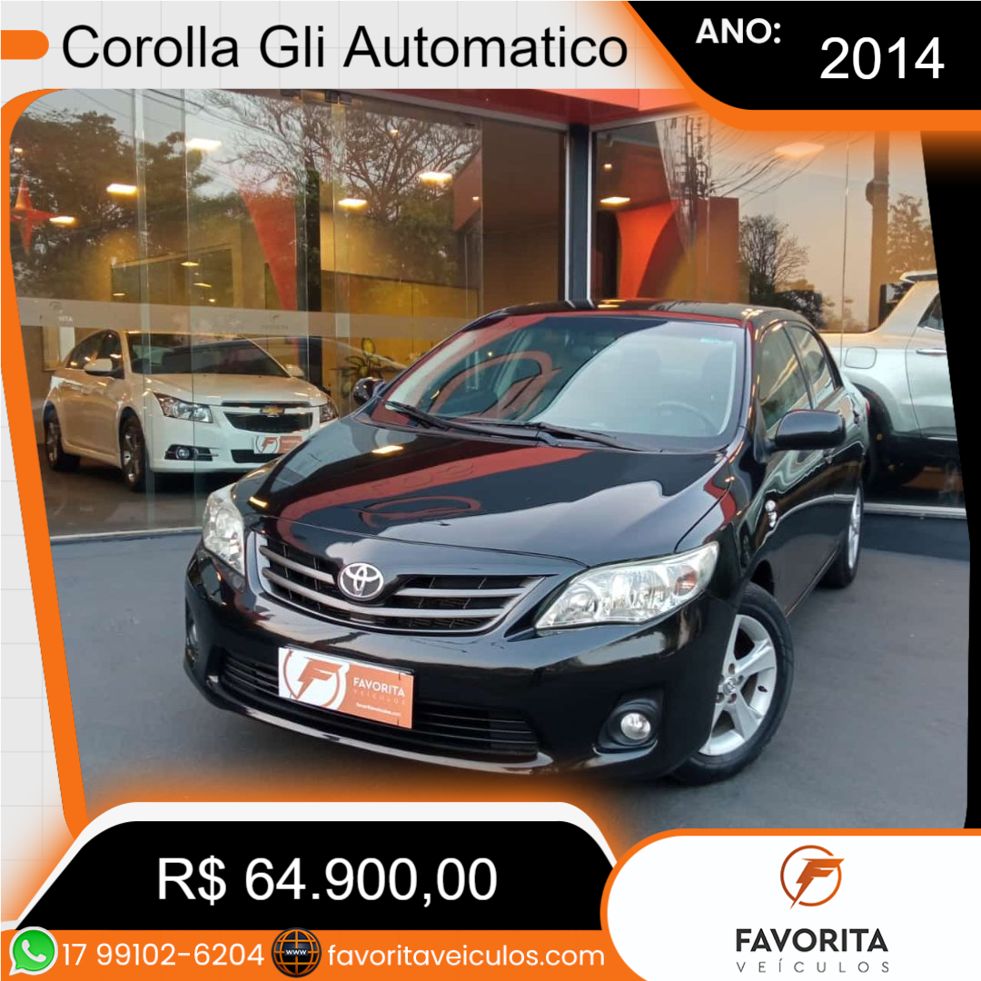 Corolla 1.8 16V 4P GLI FLEX AUTOMÁTICO