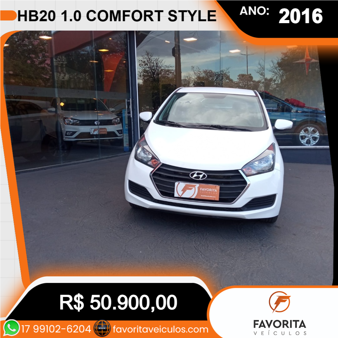 HB 20 Hatch 1.0 12 V 4P FLEX COMFORT STYLE