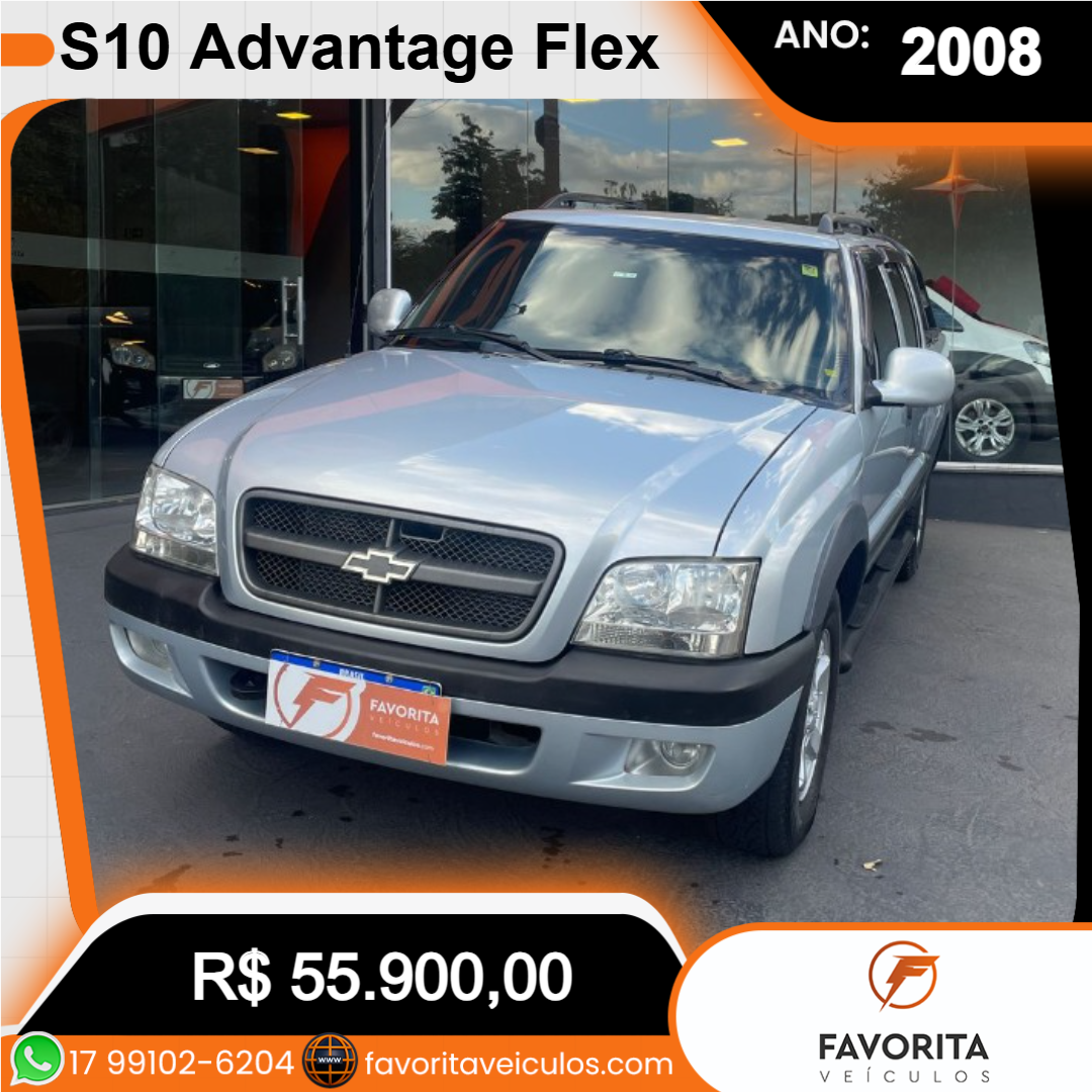 S10 2.4 FLEX ADVANTAGE CABINE DUPLA