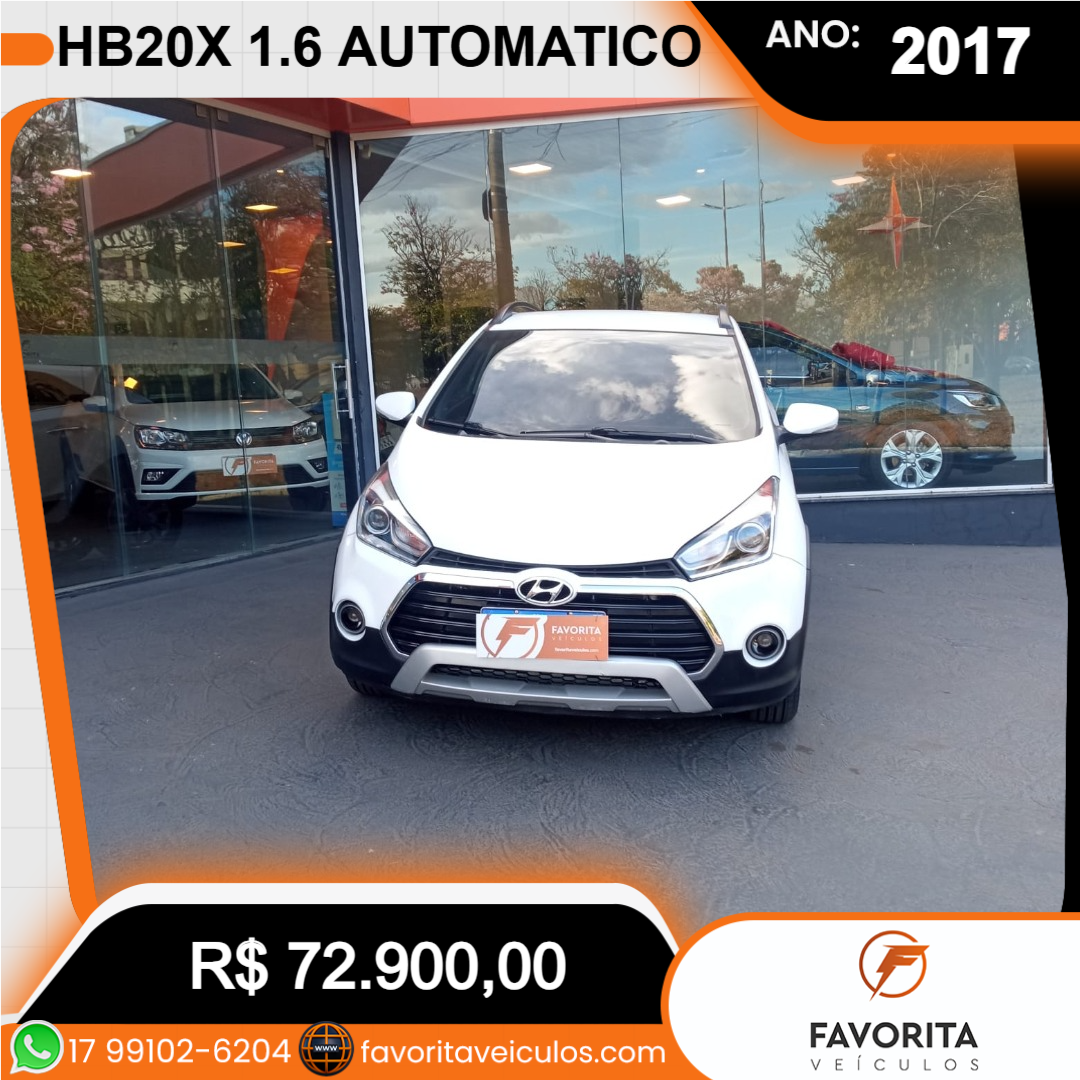 HB 20 Hatch X 1.6 16V 4P PREMIUM FLEX AUTOMÁTICO