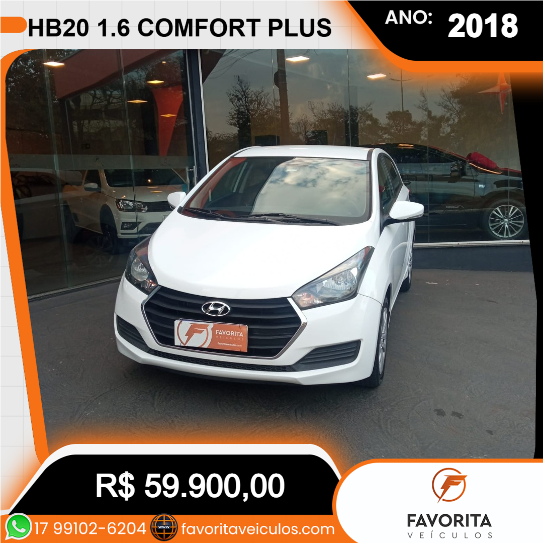 HB 20 Hatch 1.6 16V 4P FLEX COMFORT PLUS