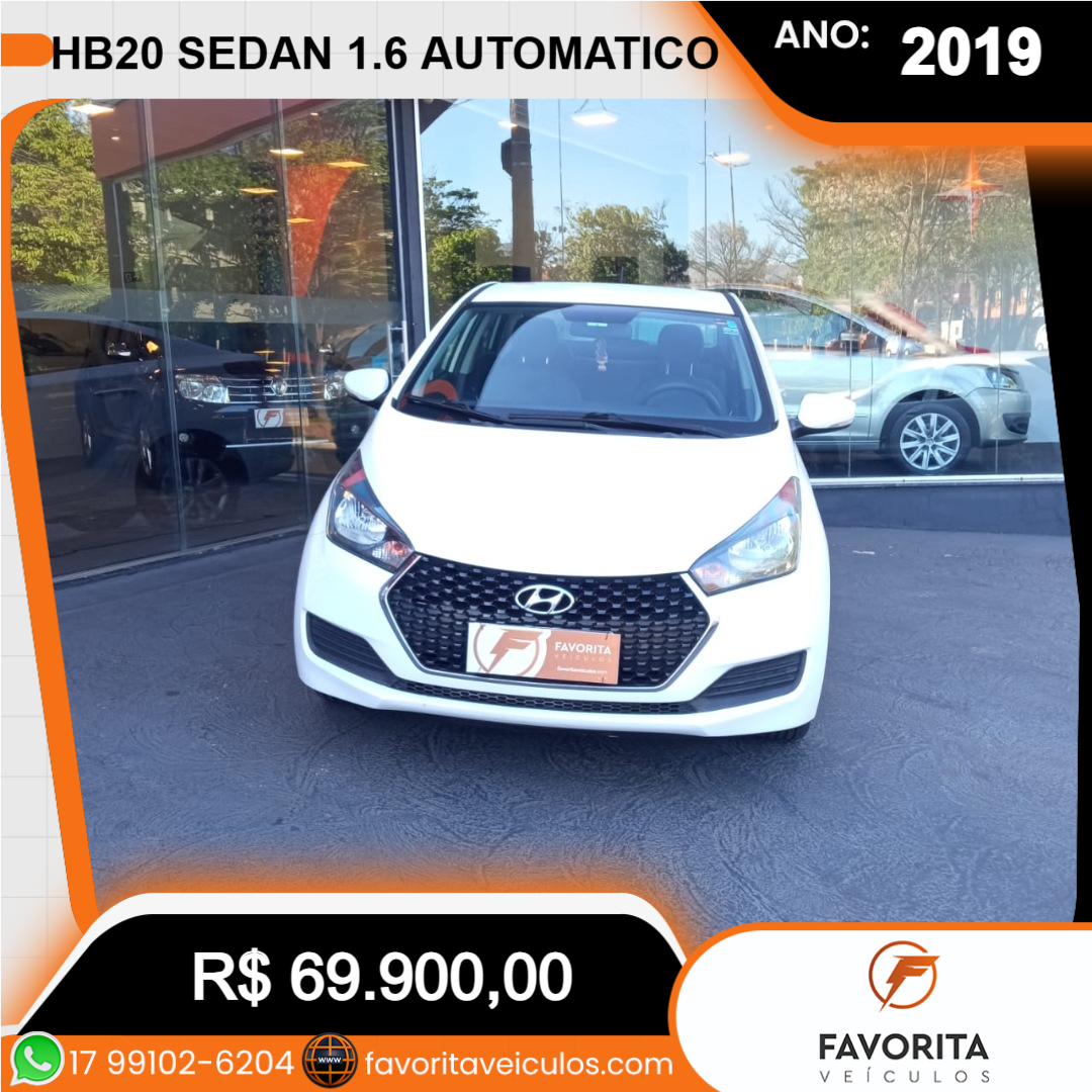 HB 20 Sedan 1.6 16V 4P FLEX COMFORT PLUS AUTOMÁTICO