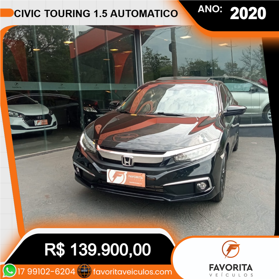 Civic 1.5 16V 4P TOURING TURBO AUTOMÁTICO CVT