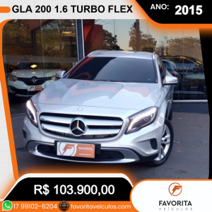 GLA 200 1.6 16V 4P FLEX CGI ADVANCE TURBO AUTOMÁTICO