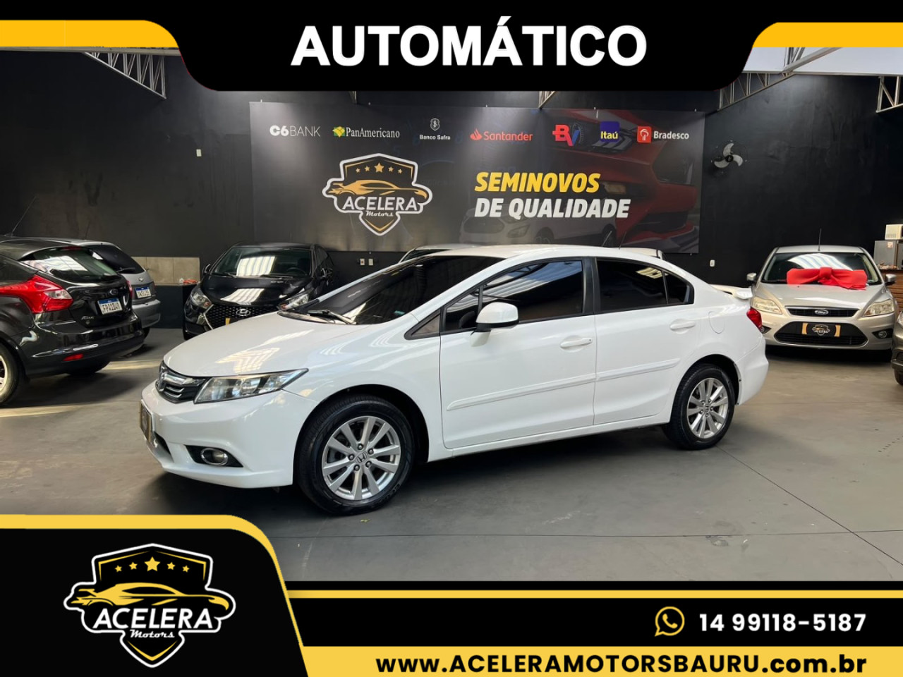 Civic 1.8 16V 4P FLEX LXS AUTOMÁTICO