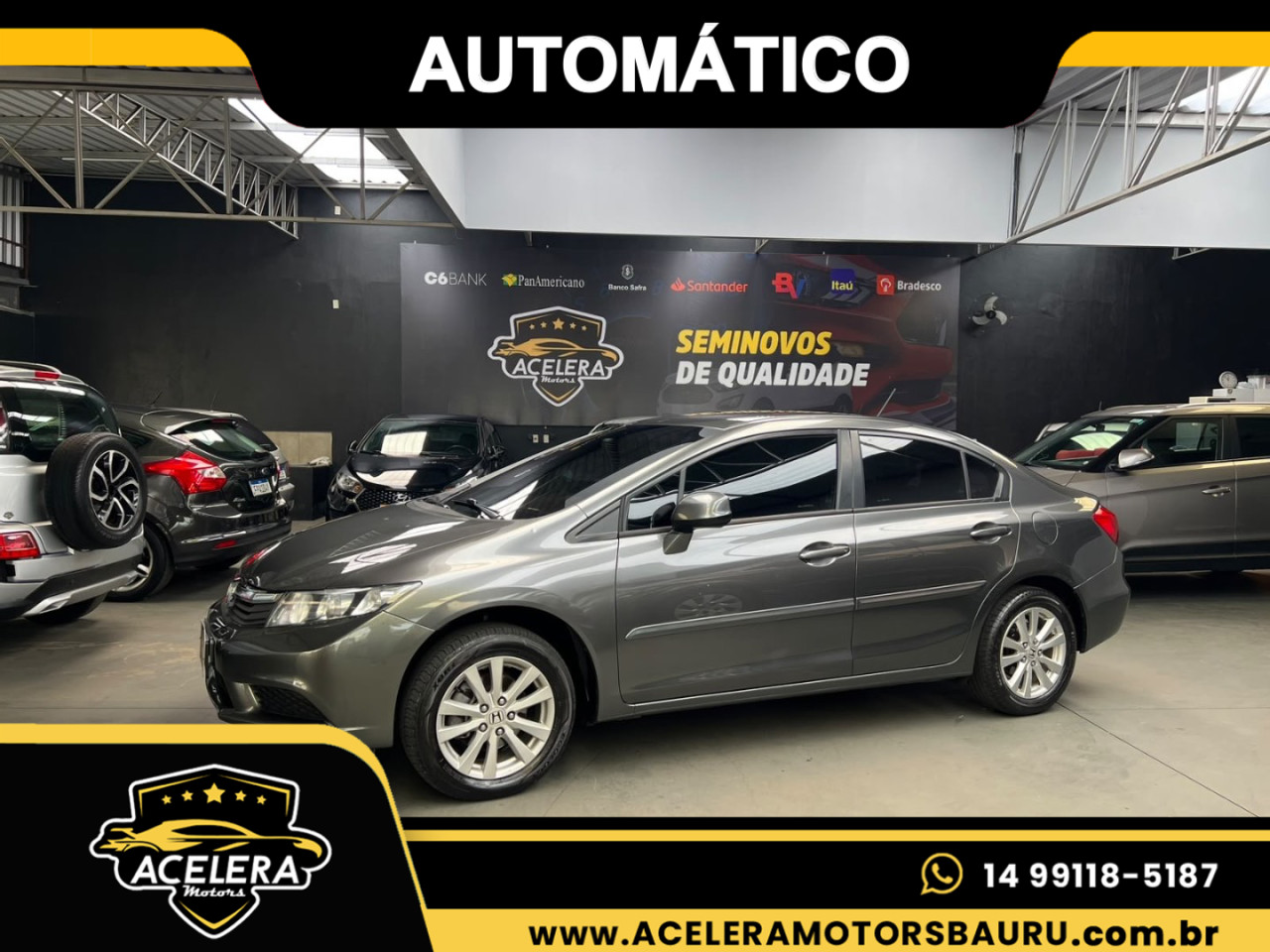 Civic 1.8 16V 4P FLEX LXS AUTOMÁTICO