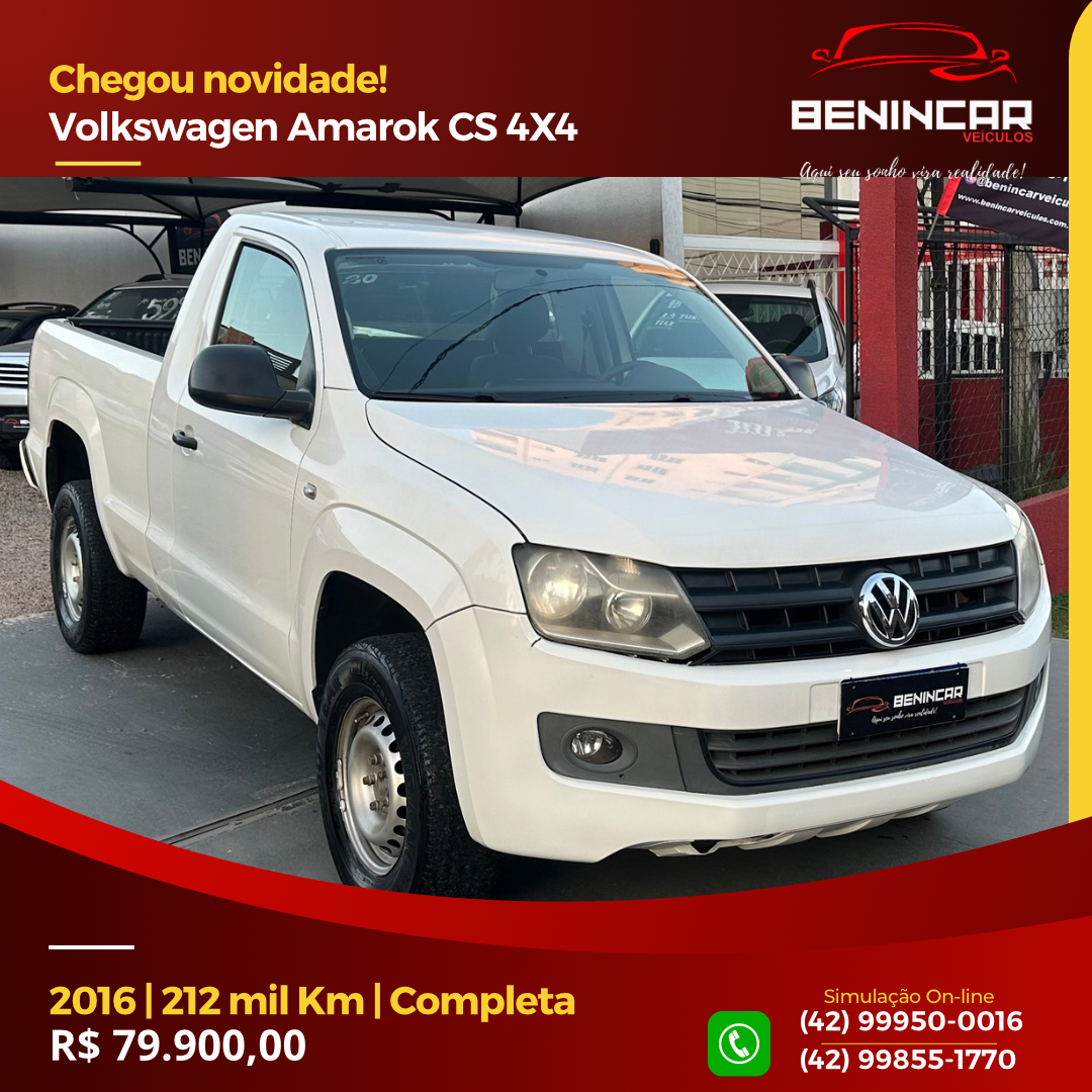 Amarok 2.0 16V 4X4 CABINE SIMPLES TURBO INTERCOOLER