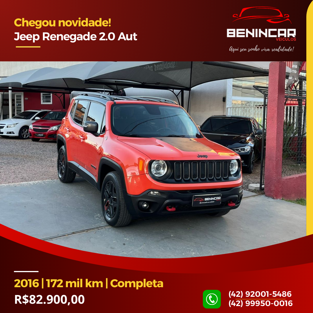 Renegade 2.0 16V 4P TURBO DIESEL TRAILHAWK 4X4 AUTOMÁTICO