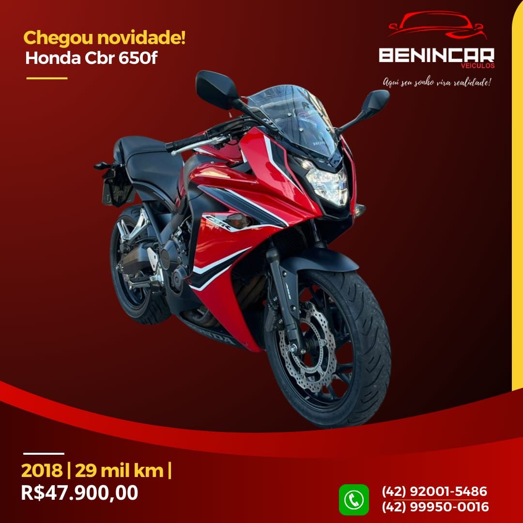 CBR 650 F Modelo sem Versão