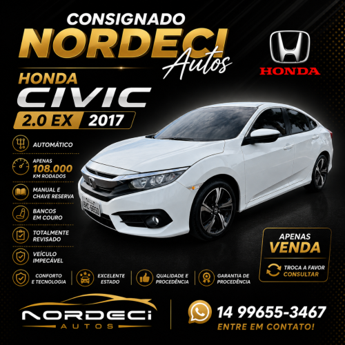 Civic 2.0 16V 4P EX FLEX  AUTOMÁTICO CVT