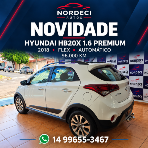 HYUNDAI HB 20 Hatch X 1.6 16V 4P PREMIUM FLEX AUTOMÁTICO