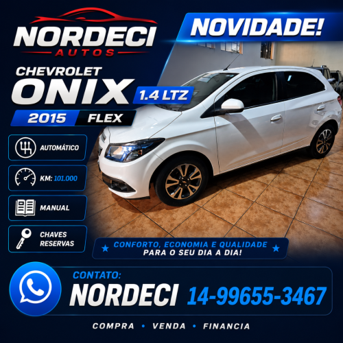 Onix Hatch 1.4 4P FLEX LTZ AUTOMÁTICO