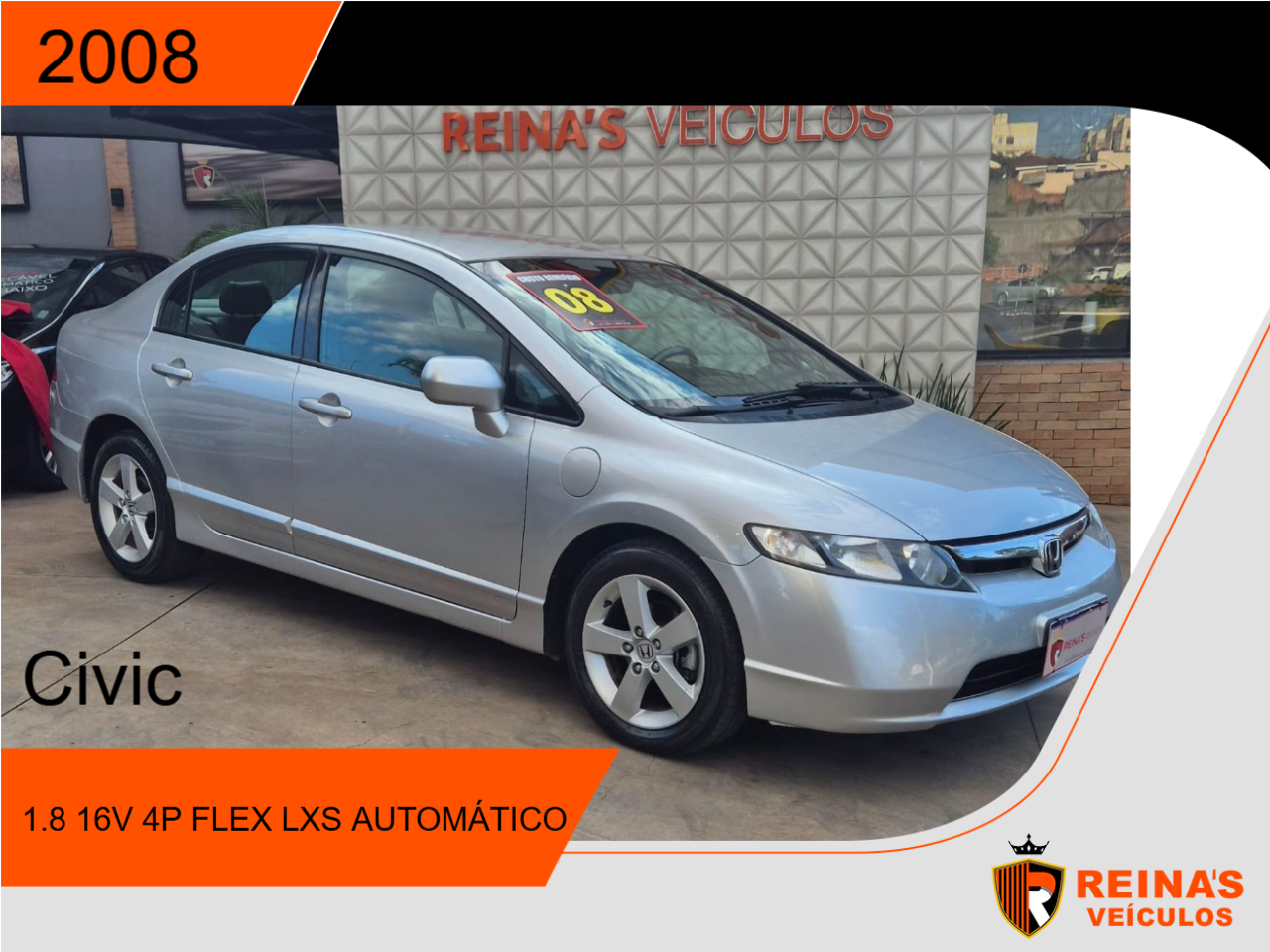 Civic 1.8 16V 4P FLEX LXS AUTOMÁTICO