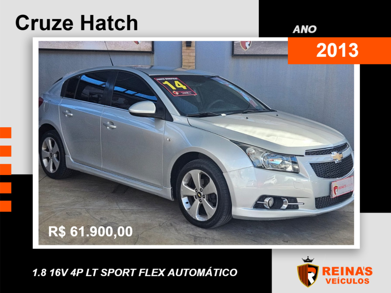 Cruze Hatch 1.8 16V 4P LT SPORT FLEX AUTOMÁTICO