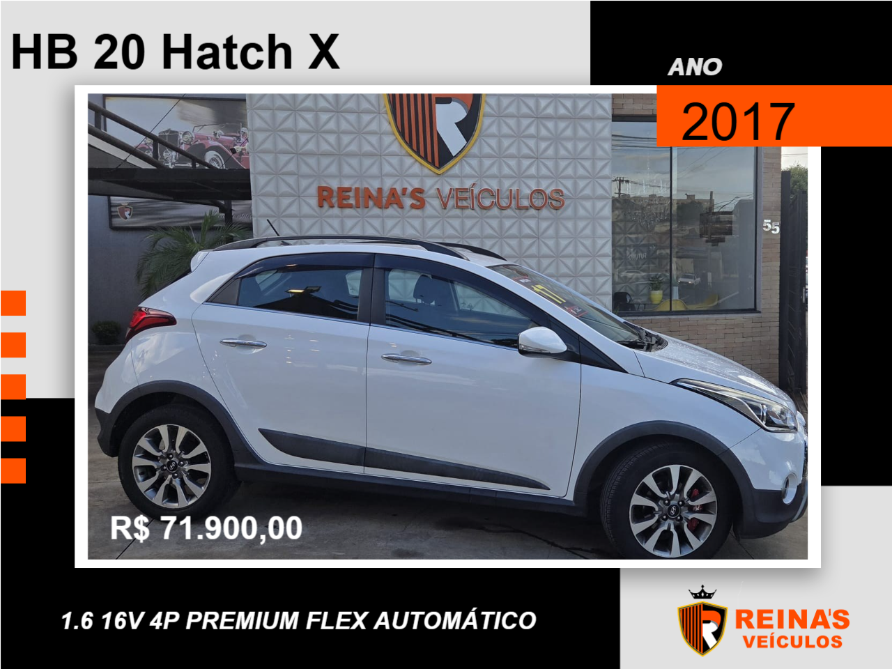 HB 20 Hatch X 1.6 16V 4P PREMIUM FLEX AUTOMÁTICO