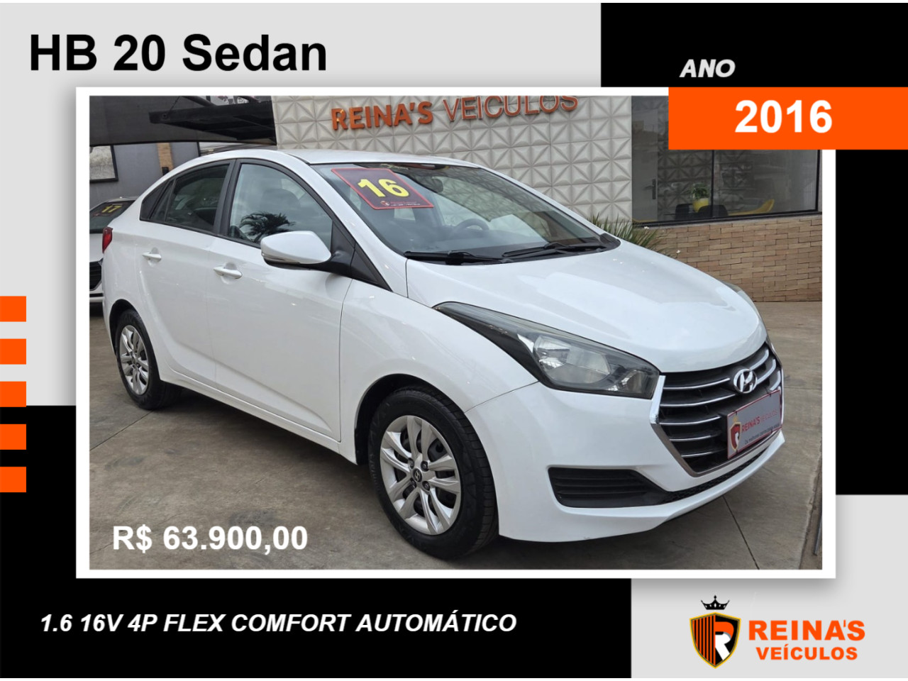 HB 20 Sedan 1.6 16V 4P FLEX COMFORT AUTOMÁTICO