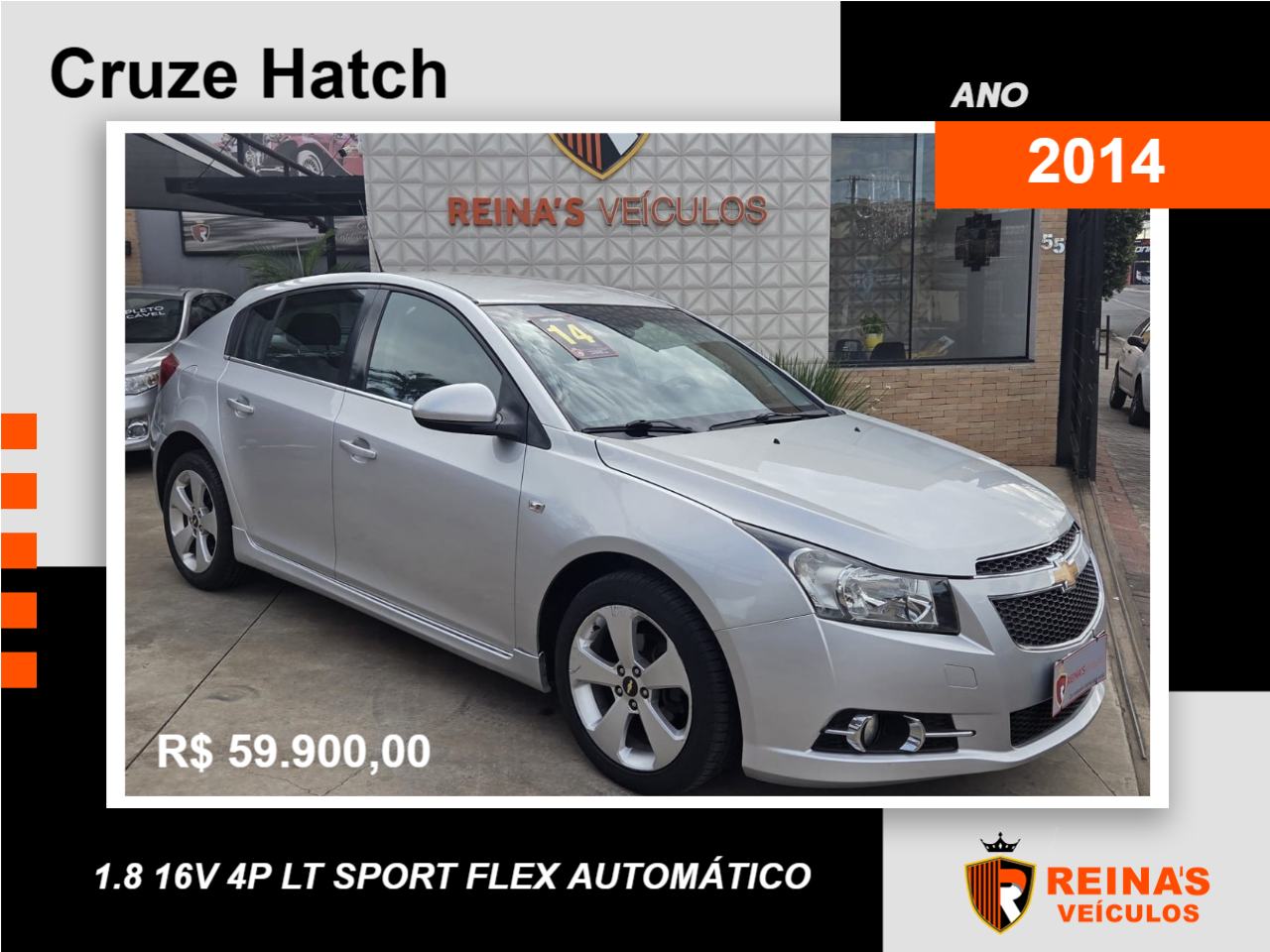 Cruze Hatch 1.8 16V 4P LT SPORT FLEX AUTOMÁTICO