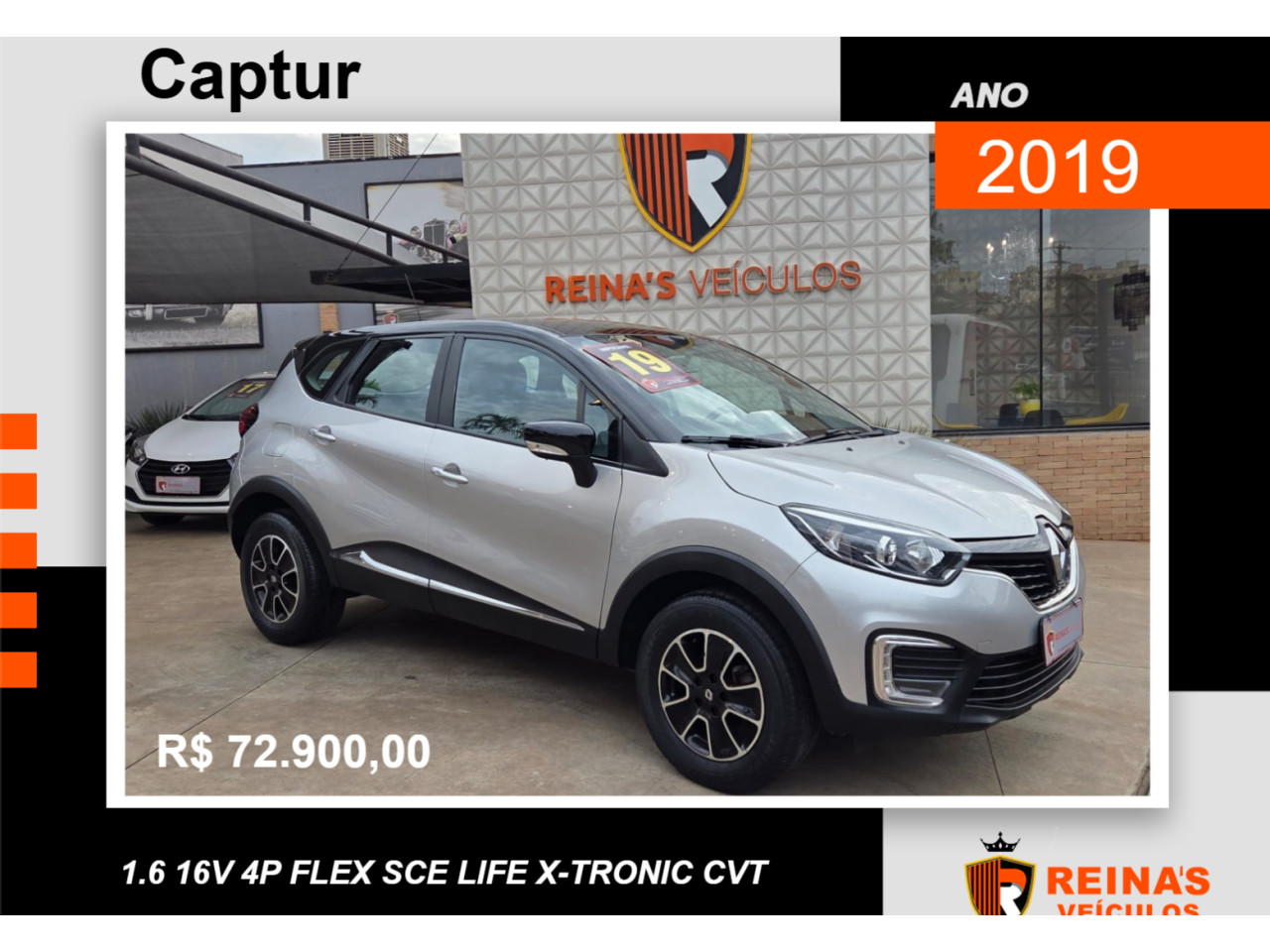 Captur 1.6 16V 4P FLEX SCE LIFE X-TRONIC CVT