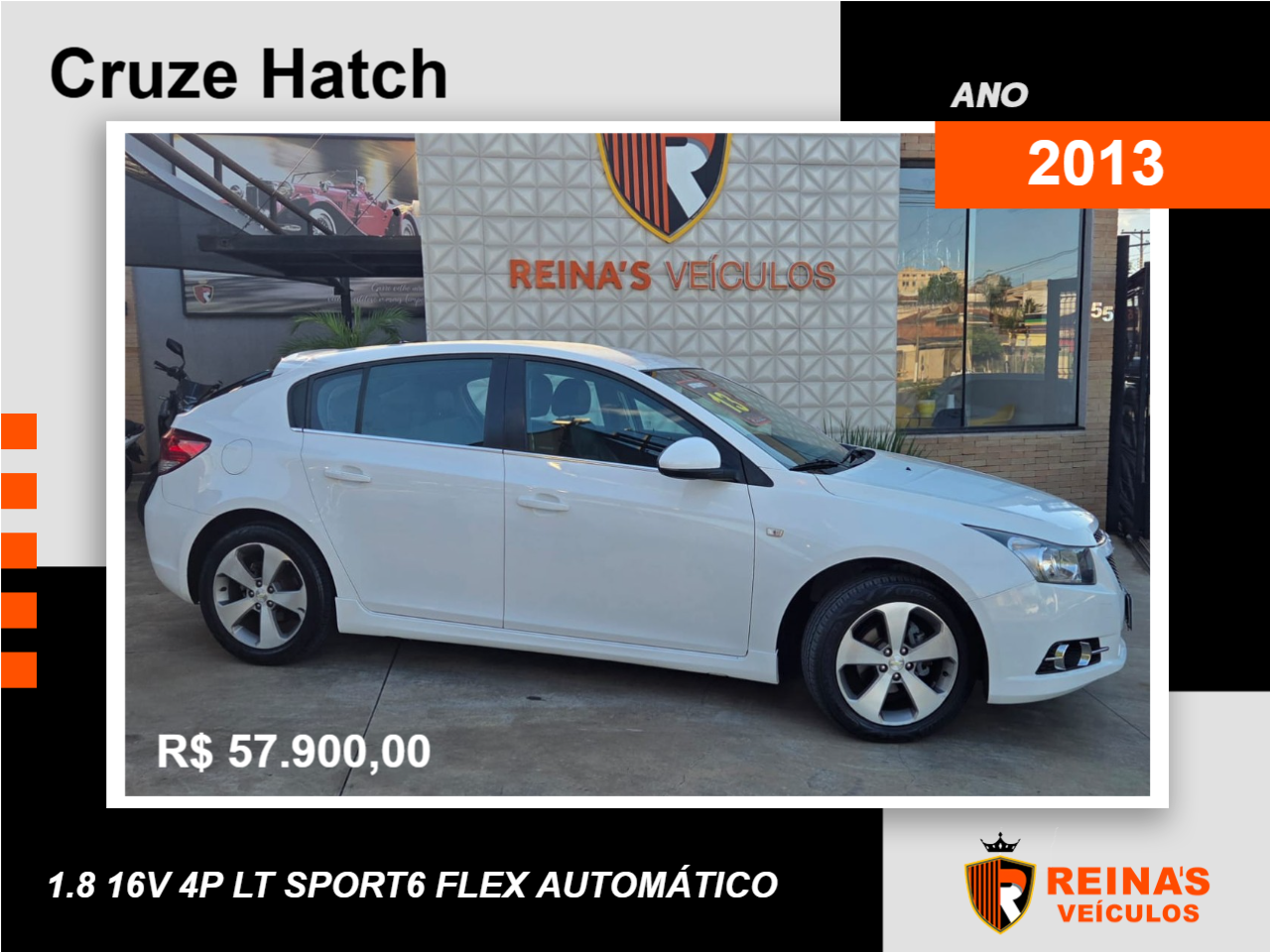Cruze Hatch 1.8 16V 4P LT SPORT6 FLEX AUTOMÁTICO
