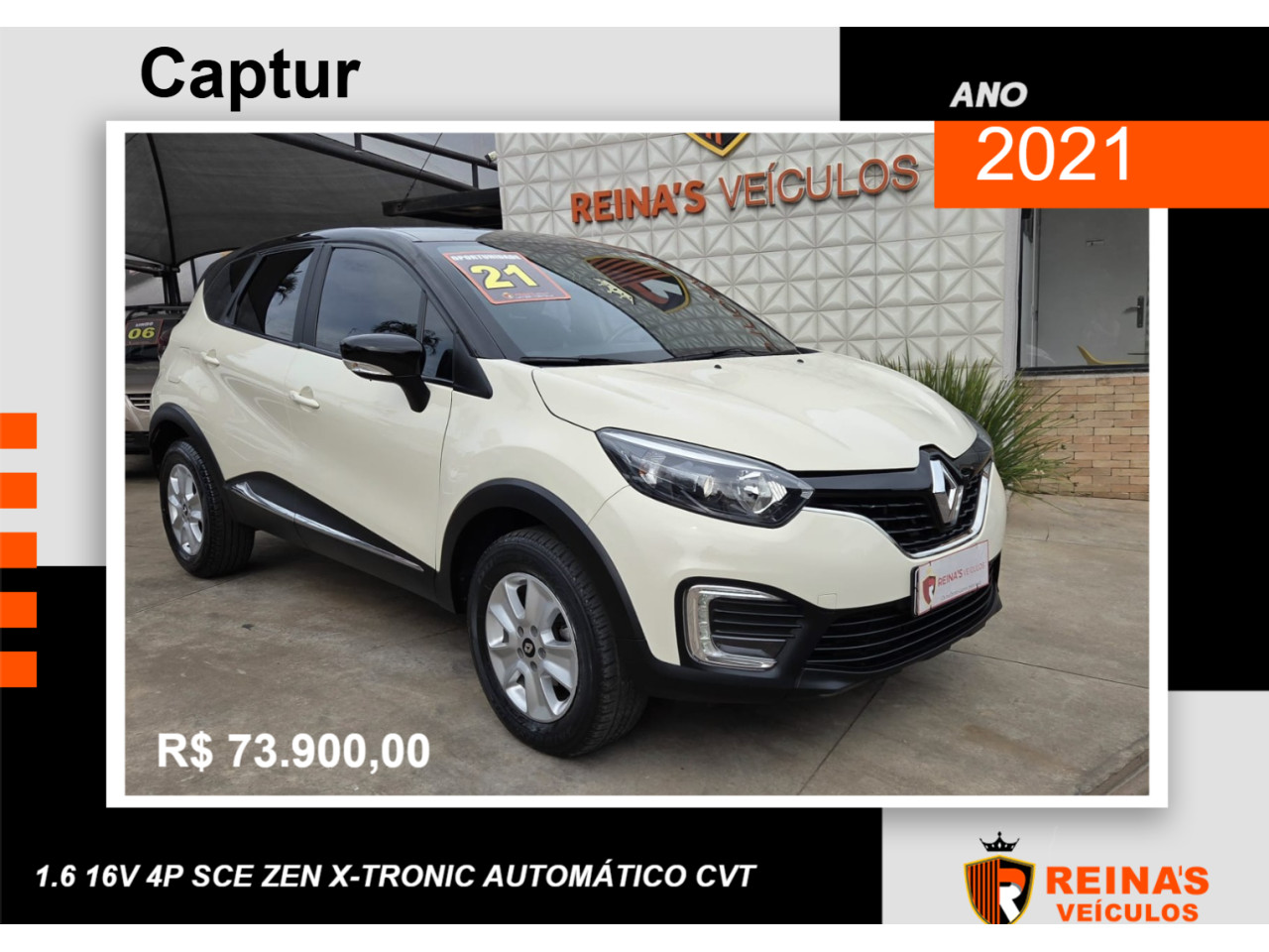 Captur 1.6 16V 4P SCE ZEN X-TRONIC AUTOMÁTICO CVT