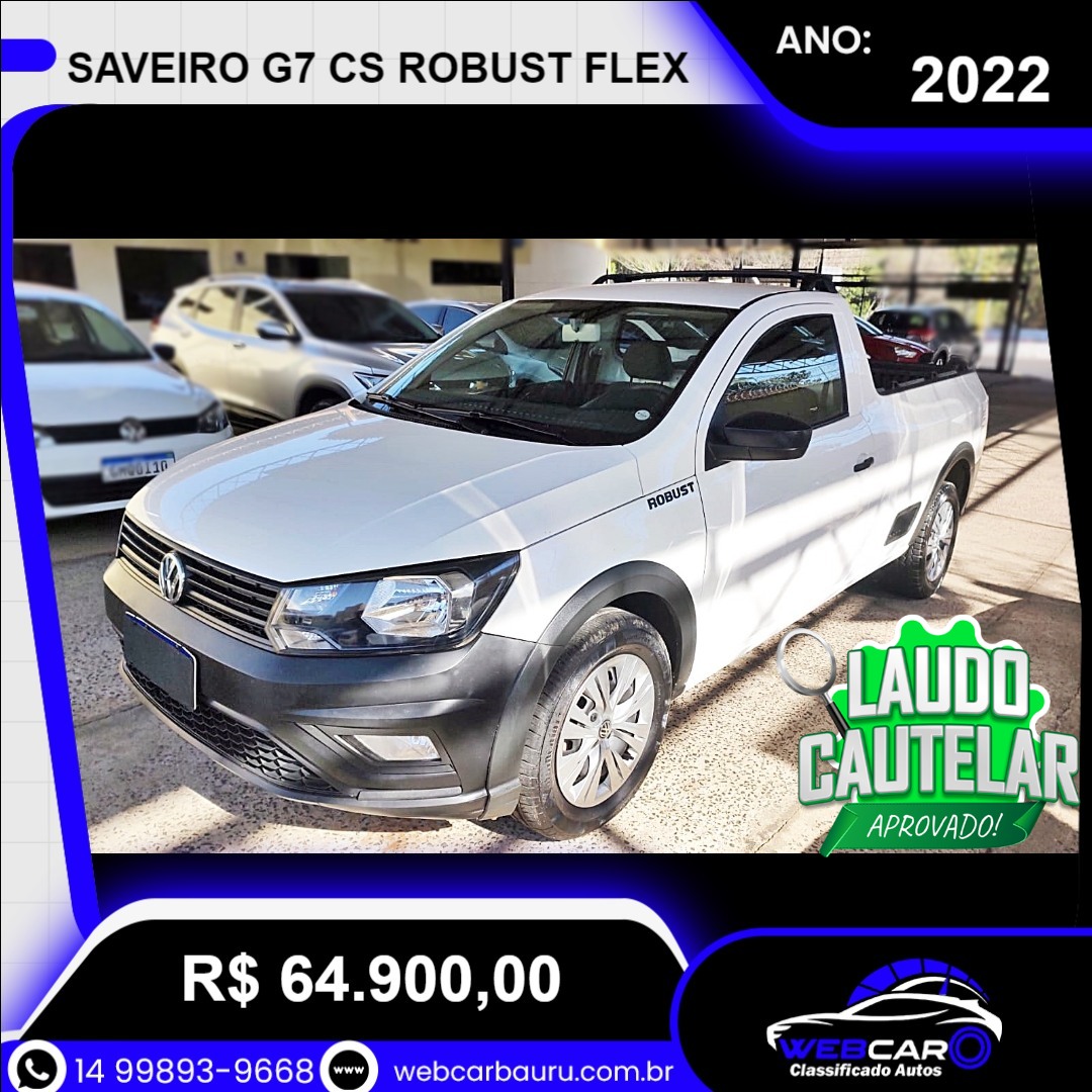 Saveiro 1.6 G7 CABINE SIMPLES ROBUST FLEX