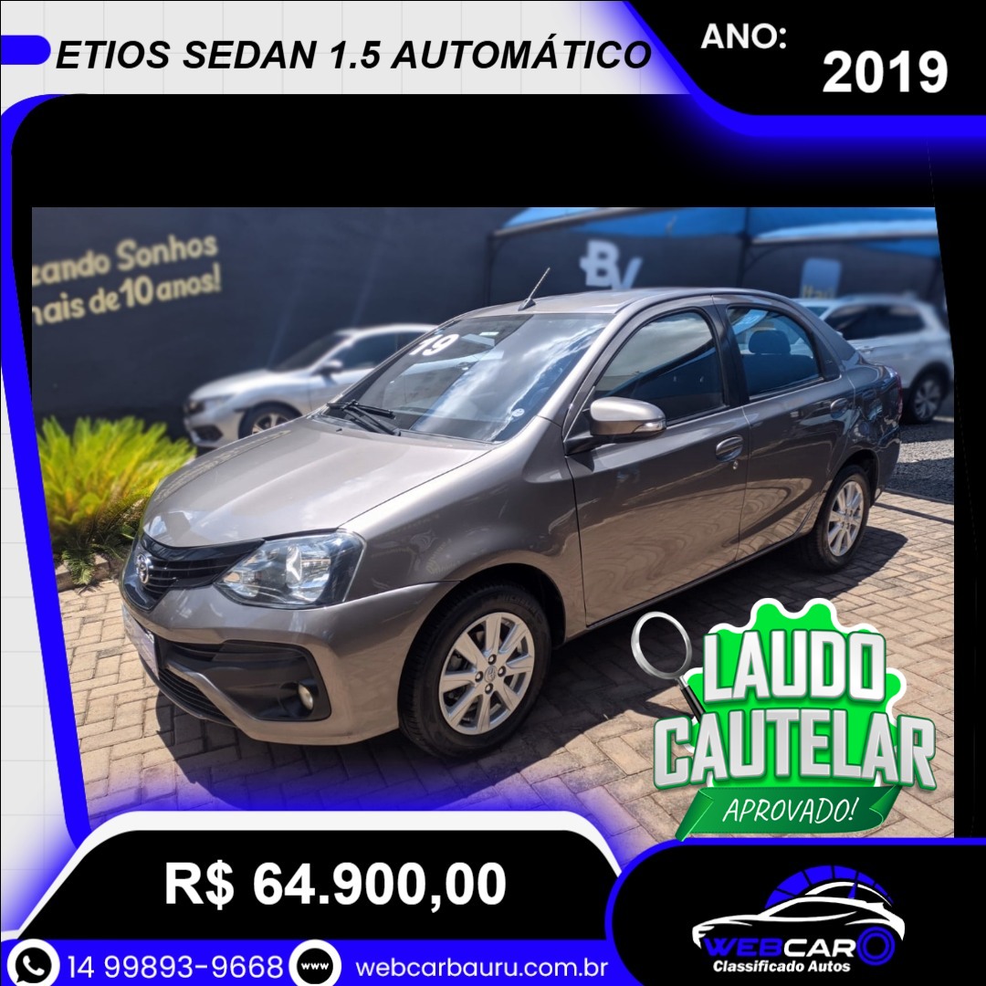 Etios Sedan 1.5 16V 4P FLEX X PLUS AUTOMÁTICO