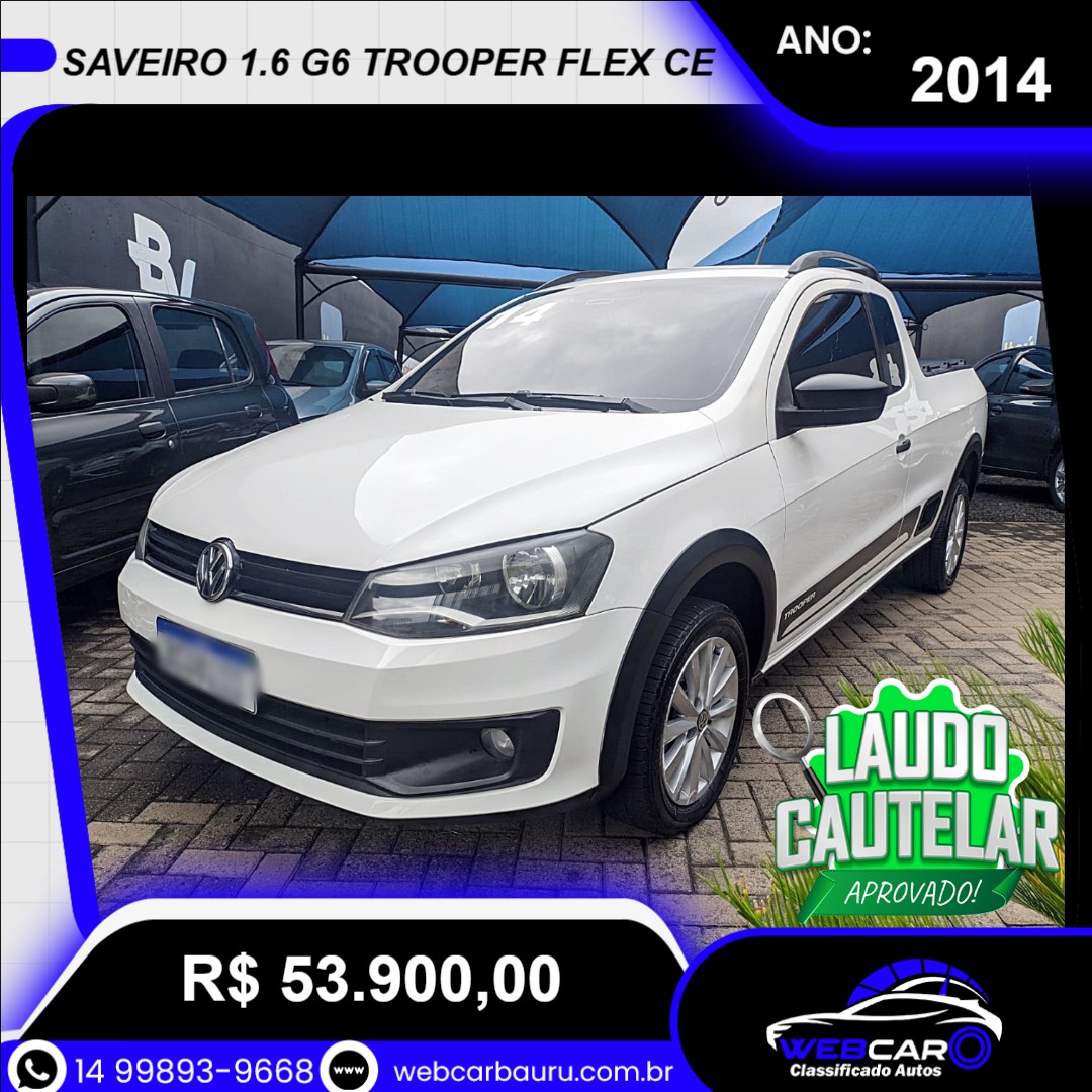 Saveiro 1.6 G6 TROOPER CABINE ESTENDIDA FLEX