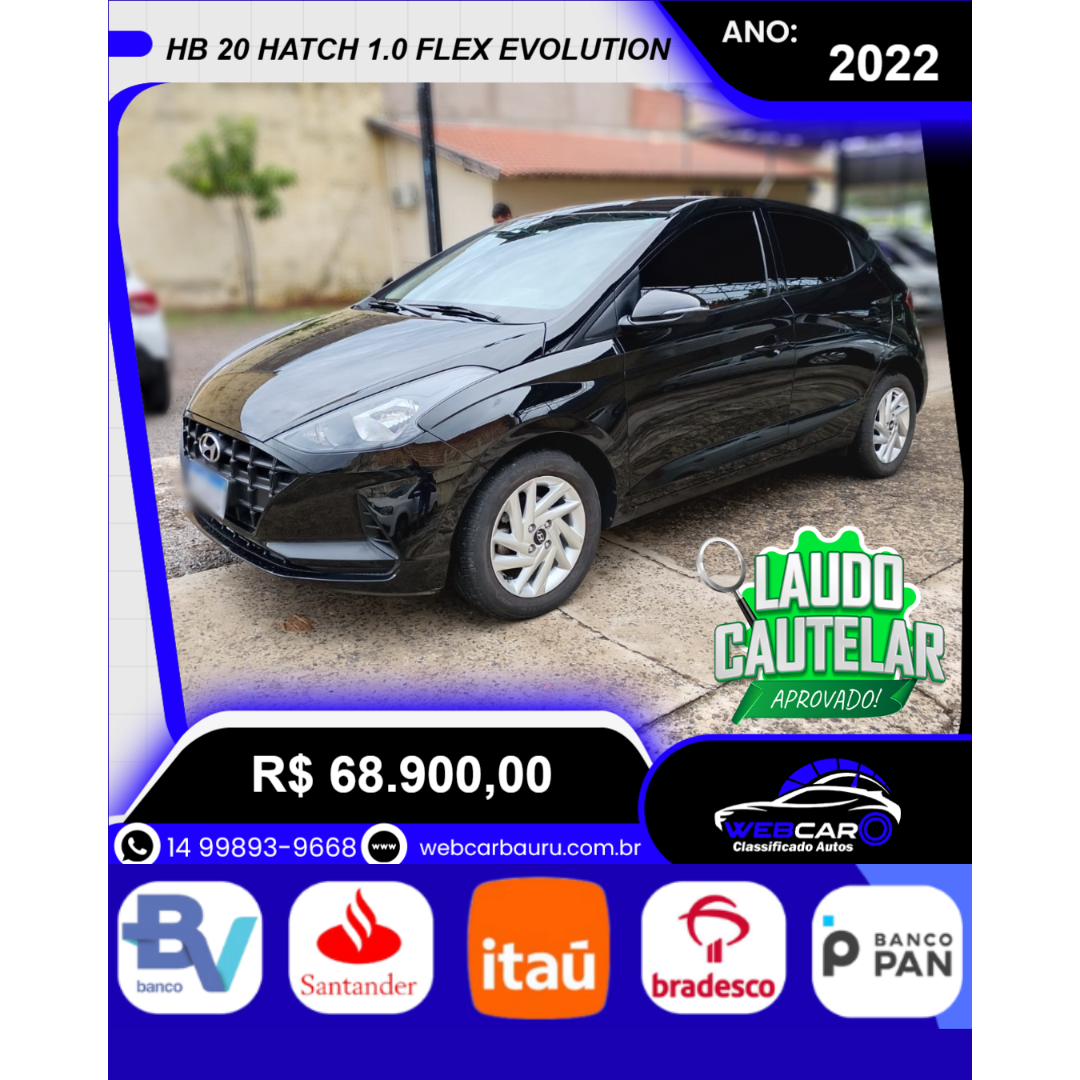HB 20 Hatch 1.0 12V 4P FLEX EVOLUTION